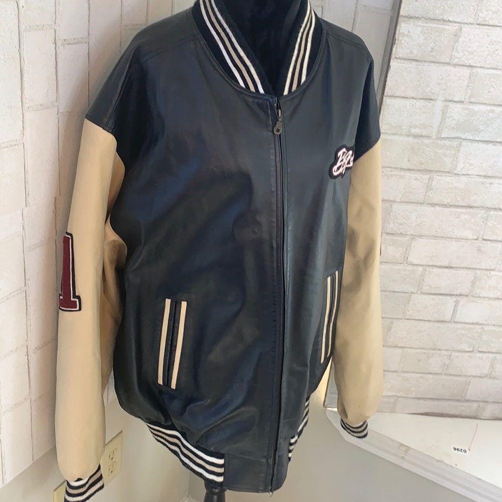 Big Daddy Genuine Leather Letterman Jacket